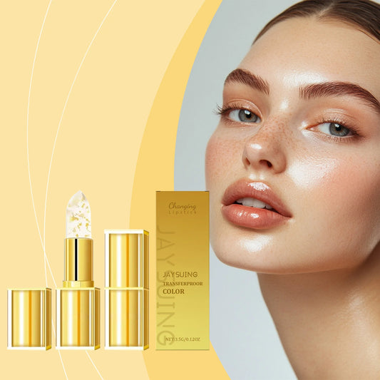 Color-Changing Gold Lipstick – Moisturizing, High Shine & Hydrating Lip Balm with Hyaluronic Acid