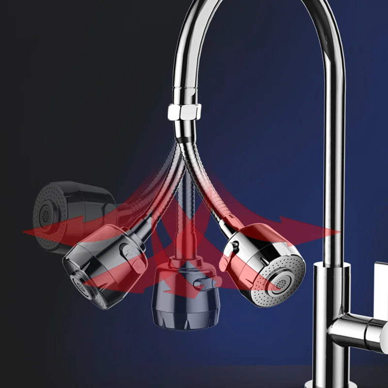 360° Rotating Faucet Spray Head – Instantly Boost Water Pressure & Save Water