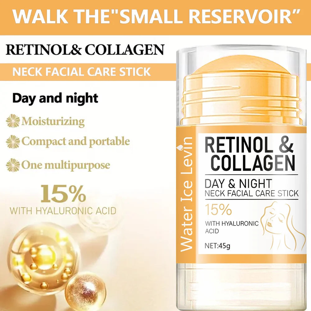 Retinol & Collagen Neck Cream Stick – Hydrating Day & Night Treatment (45g)