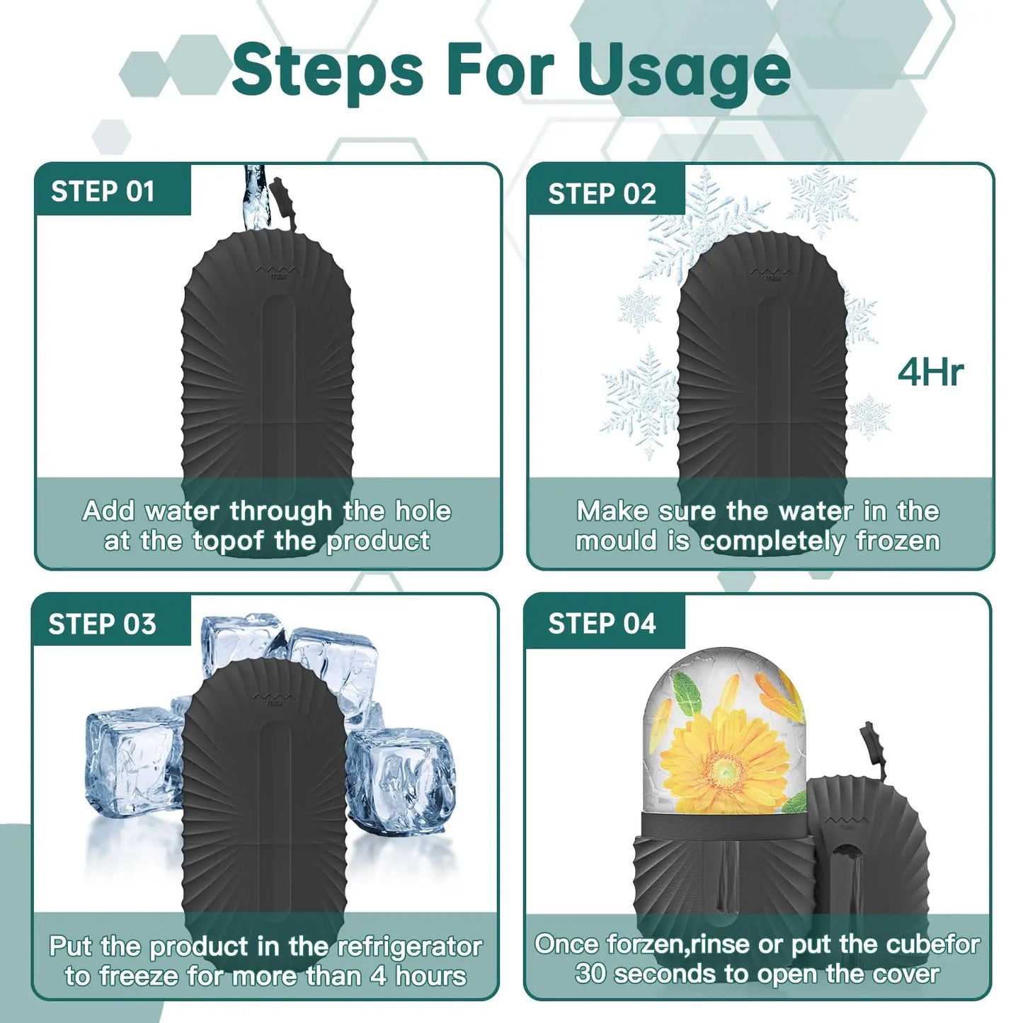 Ice Face Roller – Puffy Face Reducer | Cooling Facial Massage Tool for Glow & Lift