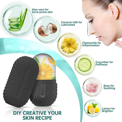 Ice Face Roller – Puffy Face Reducer | Cooling Facial Massage Tool for Glow & Lift