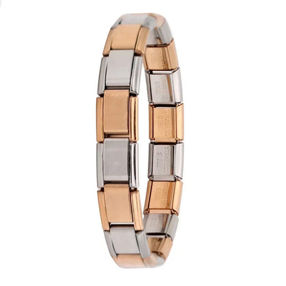 Milano 9mm Stainless Steel Stretch Charm Bracelet for Women