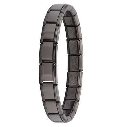 Milano 9mm Stainless Steel Stretch Charm Bracelet for Women