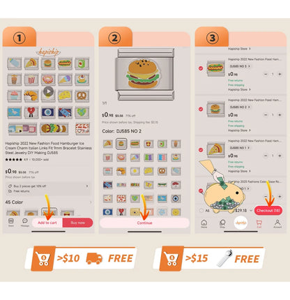 Milano 9mm Stainless Steel Stretch Charm Bracelet for Women