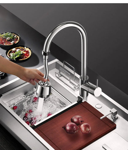 360° Rotating Faucet Spray Head – Instantly Boost Water Pressure & Save Water