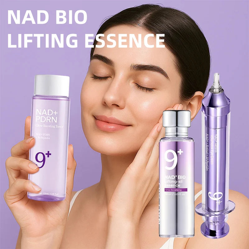 Korean No.9 Retinol Skincare Set – Brightens, Lifts & Reduces Dark Circles