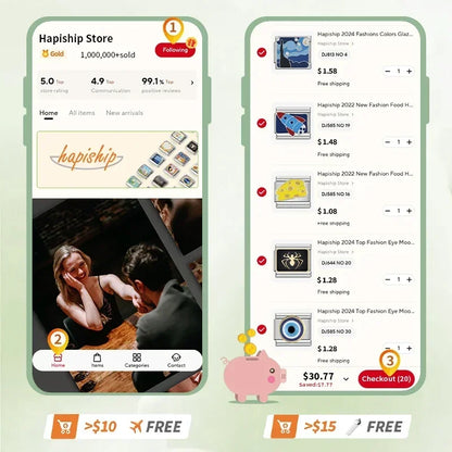 Milano 9mm Stainless Steel Stretch Charm Bracelet for Women