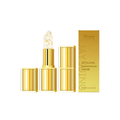 Color-Changing Gold Lipstick – Moisturizing, High Shine & Hydrating Lip Balm with Hyaluronic Acid